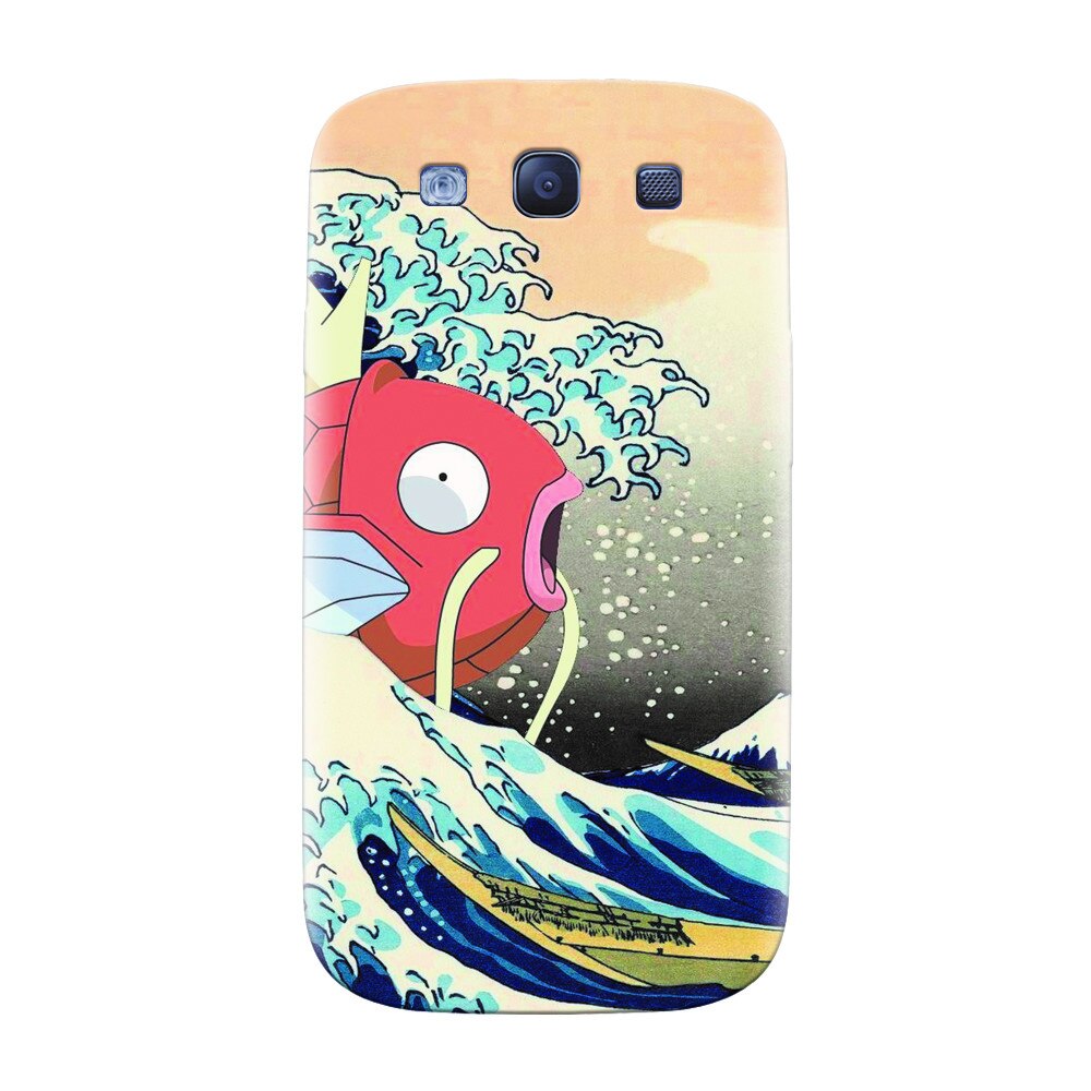 Husa silicon pentru Samsung Galaxy S3, Great Wave Fish