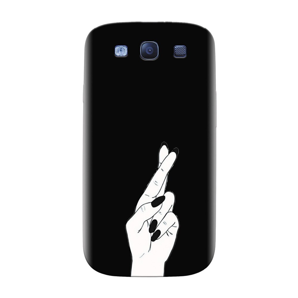 Husa silicon pentru Samsung Galaxy S3, Finger Cross
