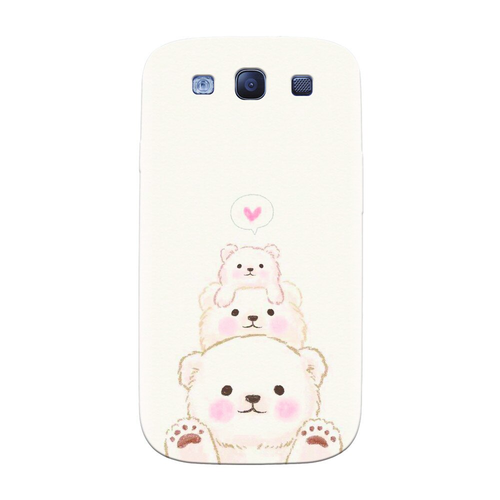 Husa silicon pentru Samsung Galaxy S3, Family Bear