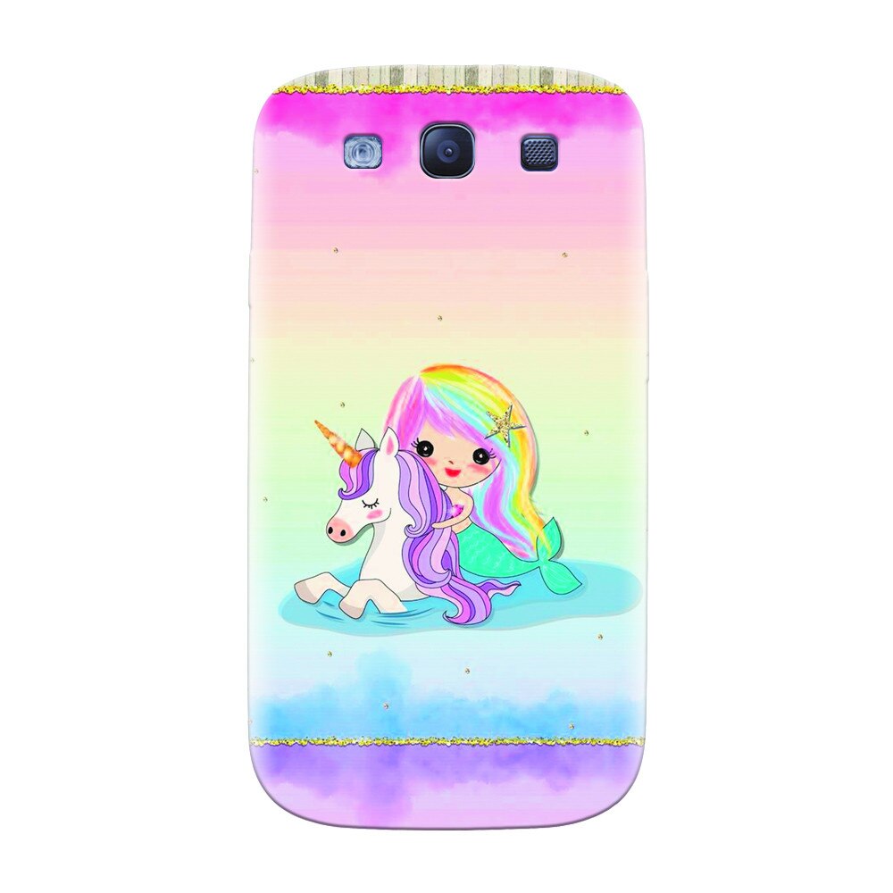 Husa silicon pentru Samsung Galaxy S3, Mermaid Unicorn Play
