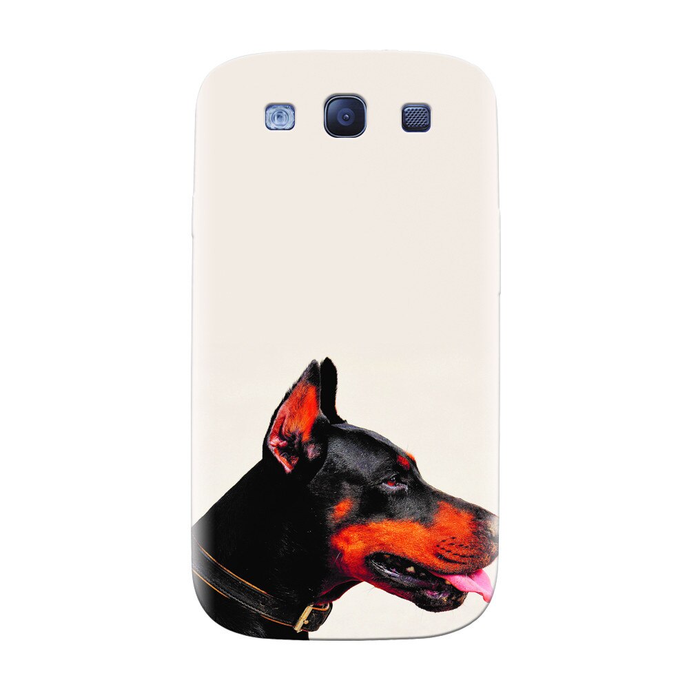 Husa silicon pentru Samsung Galaxy S3, Doberman