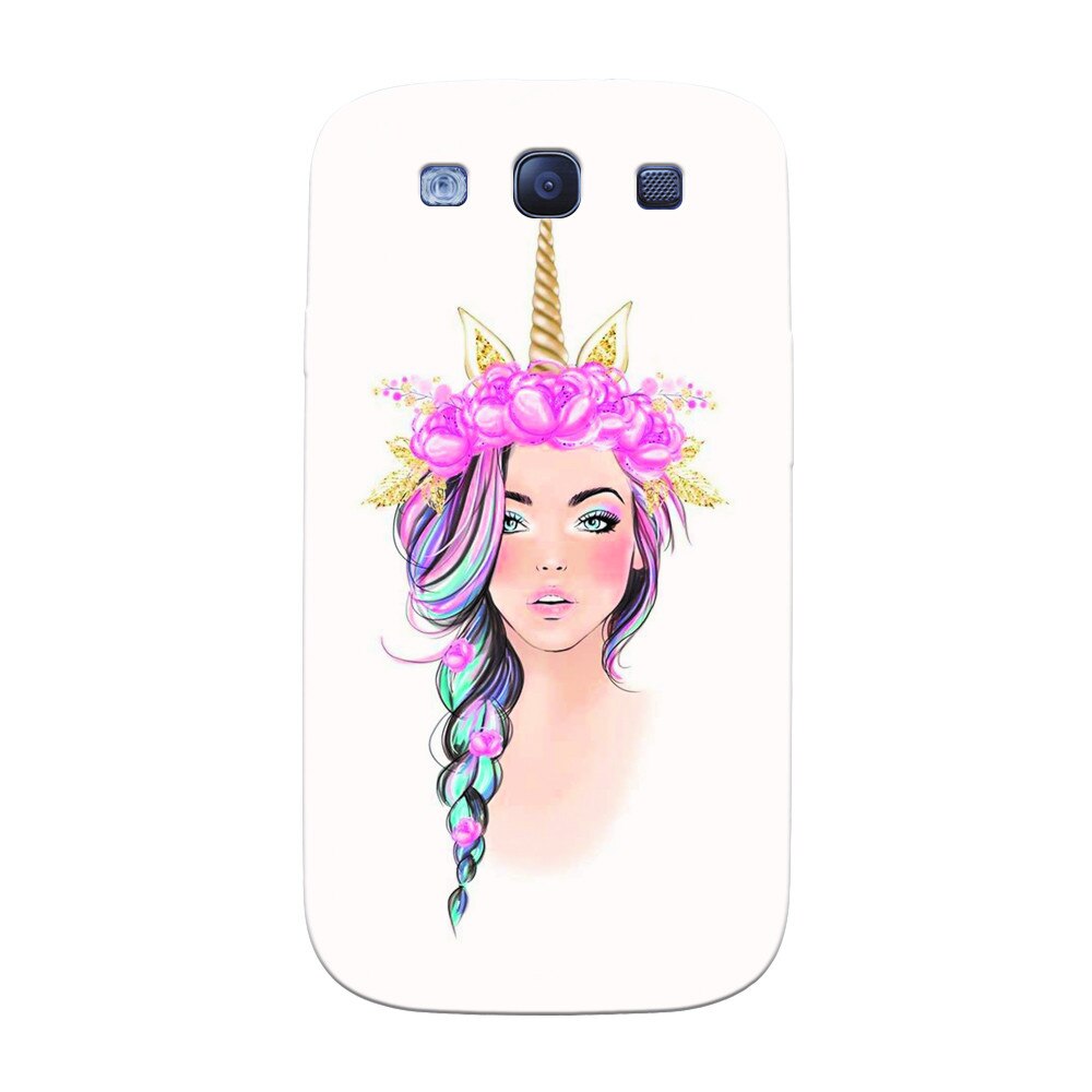 Husa silicon pentru Samsung Galaxy S3, Unicorn Girl