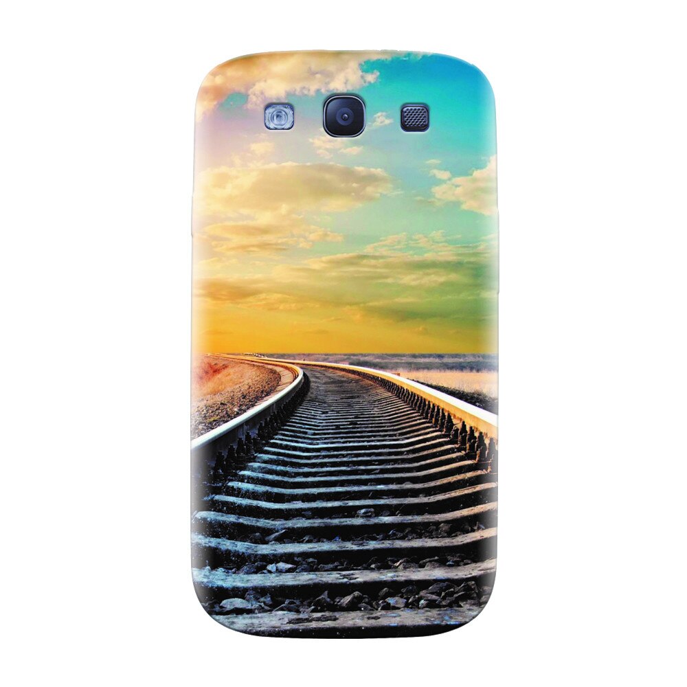 Husa silicon pentru Samsung Galaxy S3, Railroad Horizon