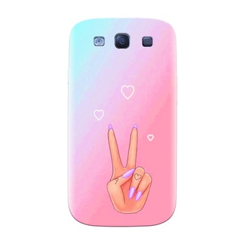 Husa silicon pentru Samsung Galaxy S3, Victory Love Husa silicon pentru Samsung Galaxy S3, Victory Love