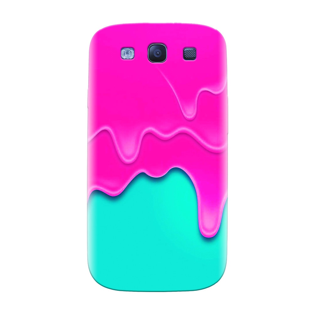 Husa silicon pentru Samsung Galaxy S3, Pink Liquid Dripping