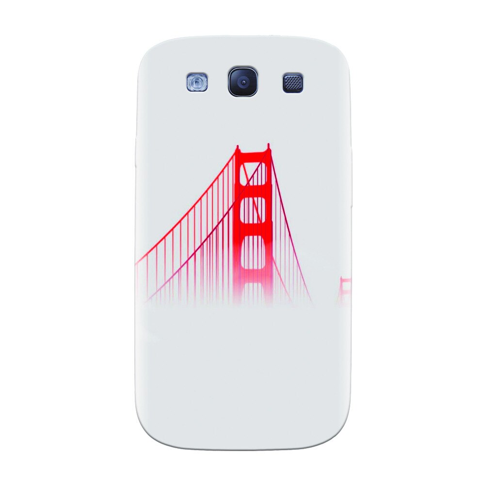 Husa silicon pentru Samsung Galaxy S3, Red Bridge In Clouds