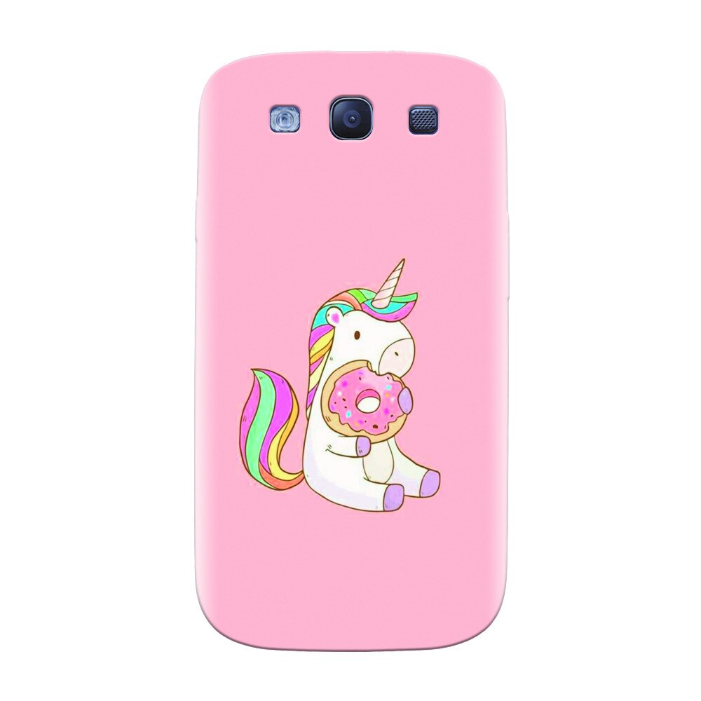 Husa silicon pentru Samsung Galaxy S3, Unicorn Donuts