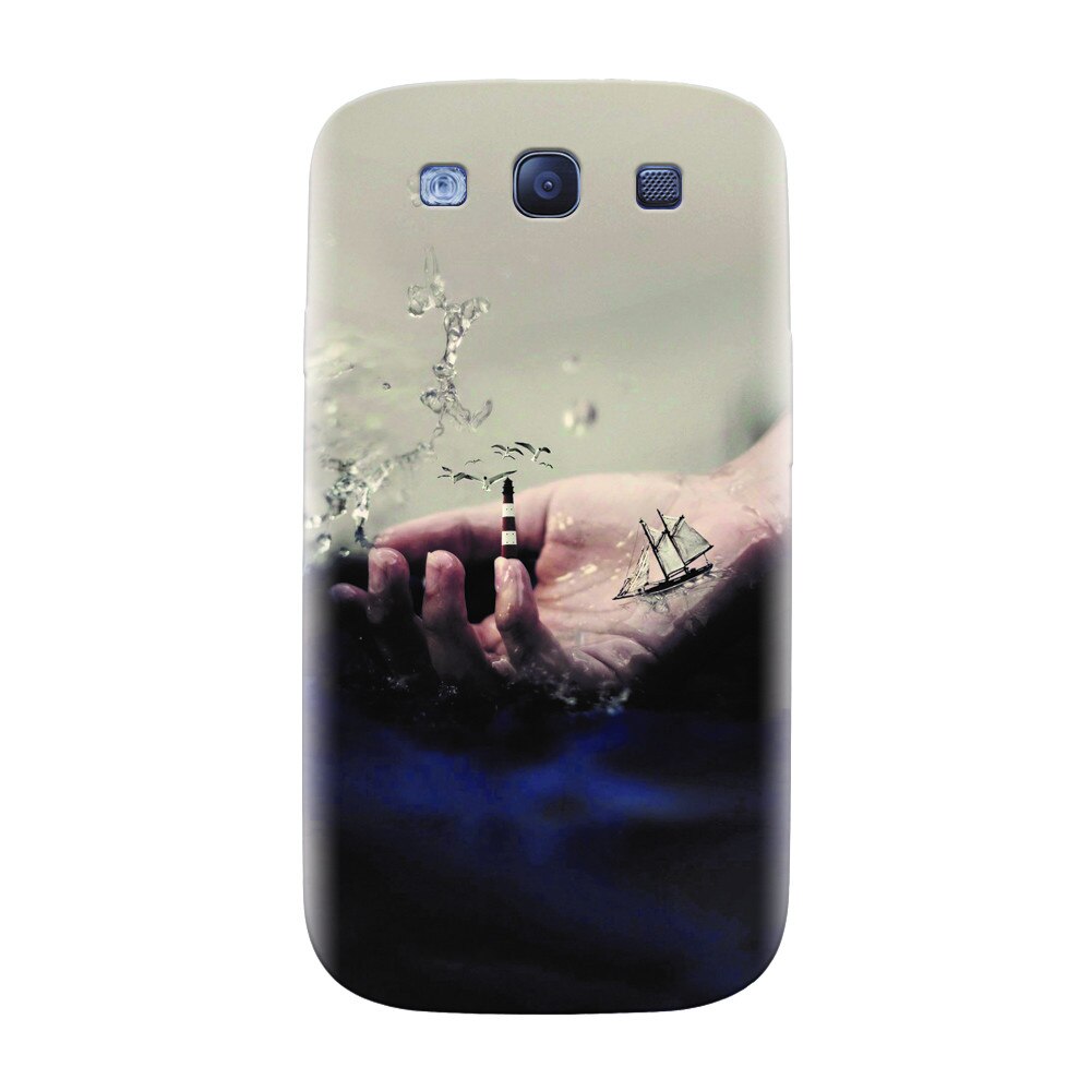 Husa silicon pentru Samsung Galaxy S3, 3D Hand Ocean Render