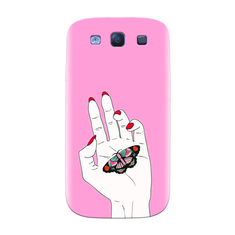 Husa silicon pentru Samsung Galaxy S3, Butterfly In Hand
