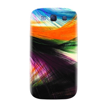 Husa silicon pentru Samsung Galaxy S3, Colorful Peacock Feathers Husa silicon pentru Samsung Galaxy S3, Colorful Peacock Feathers