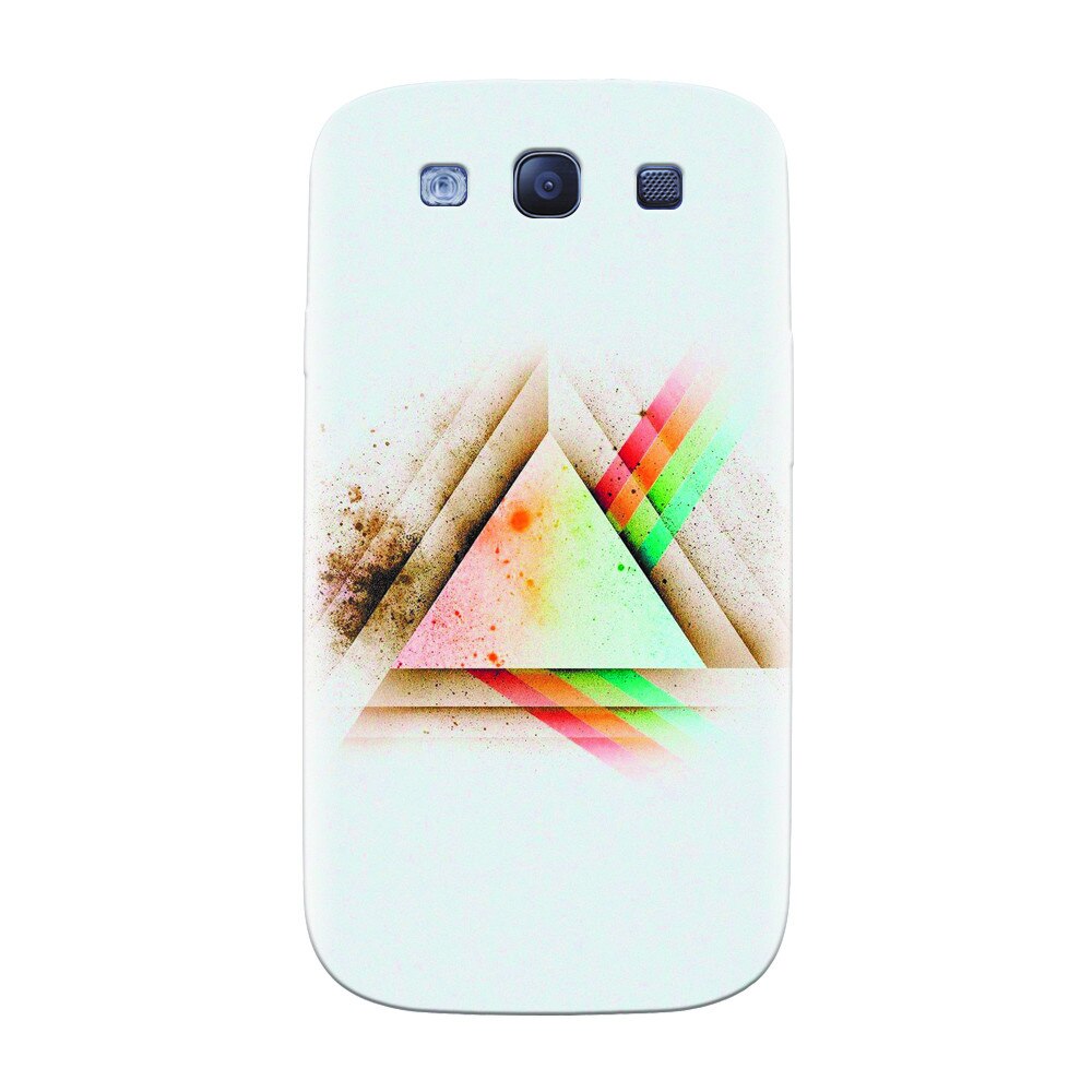 Husa silicon pentru Samsung Galaxy S3, Abstract Grunge Light Triangle