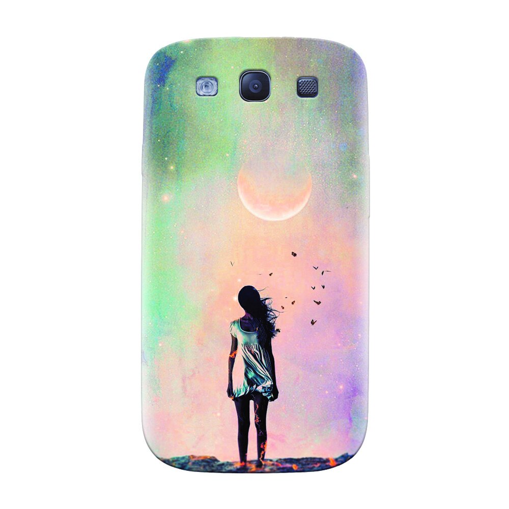 Husa silicon pentru Samsung Galaxy S3, Alone Woman Cgi Hd K