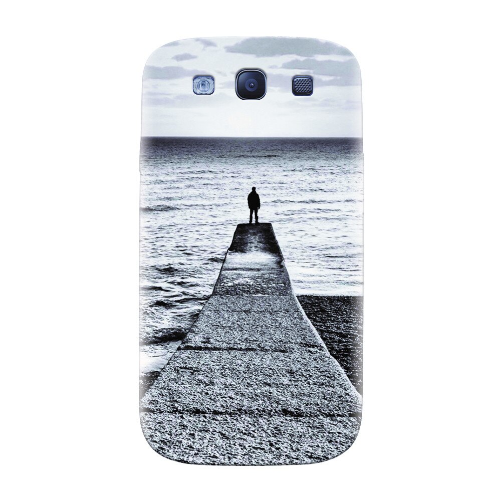 Husa silicon pentru Samsung Galaxy S3, Abstract Dock Man Grey