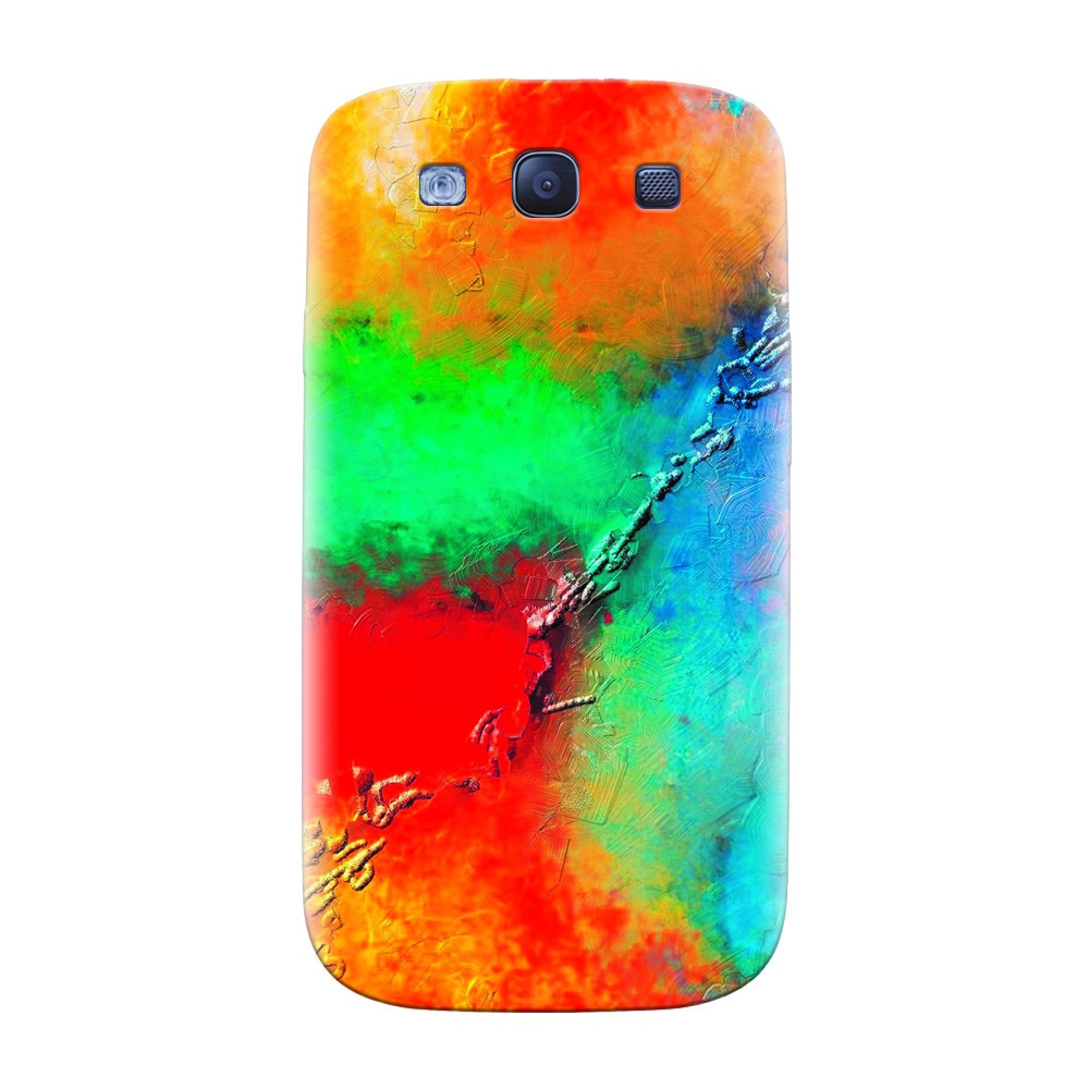 Husa silicon pentru Samsung Galaxy S3, Colorful Wall Paint Texture