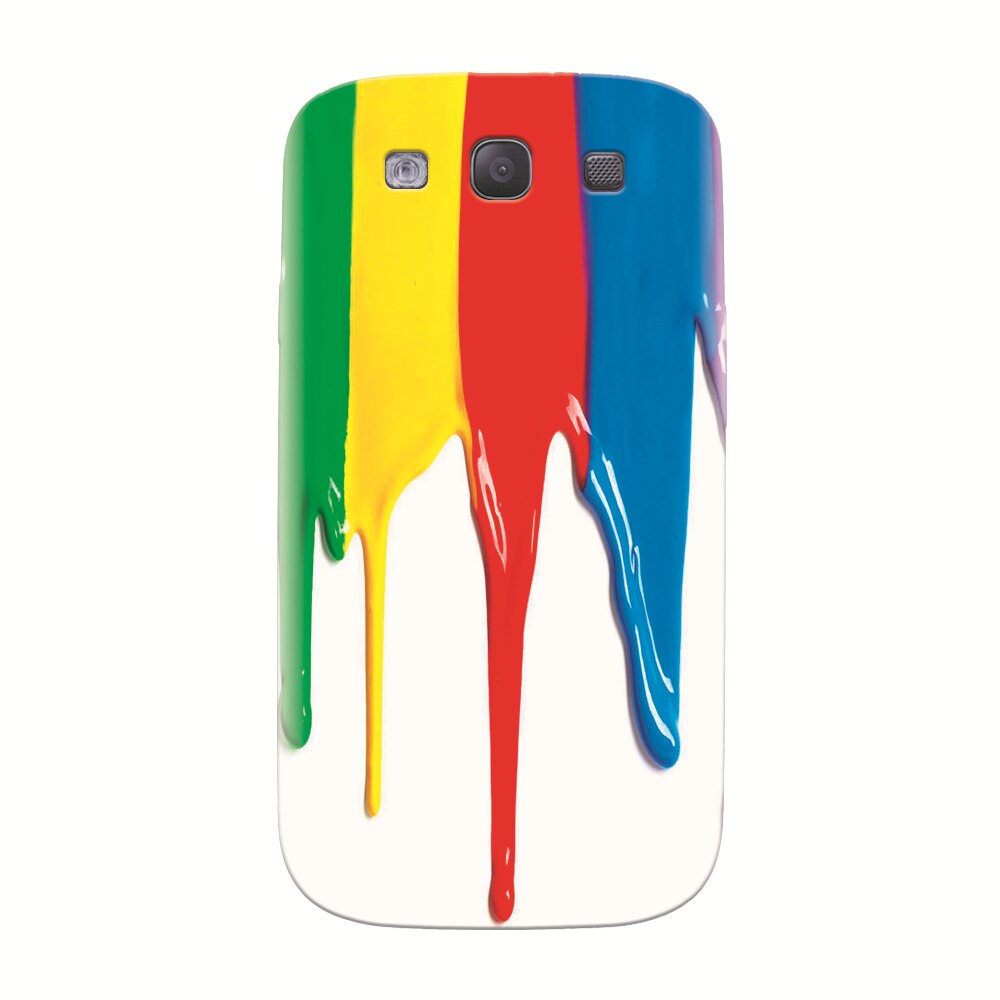 Husa silicon pentru Samsung Galaxy S3, Dripping Colorful Paint