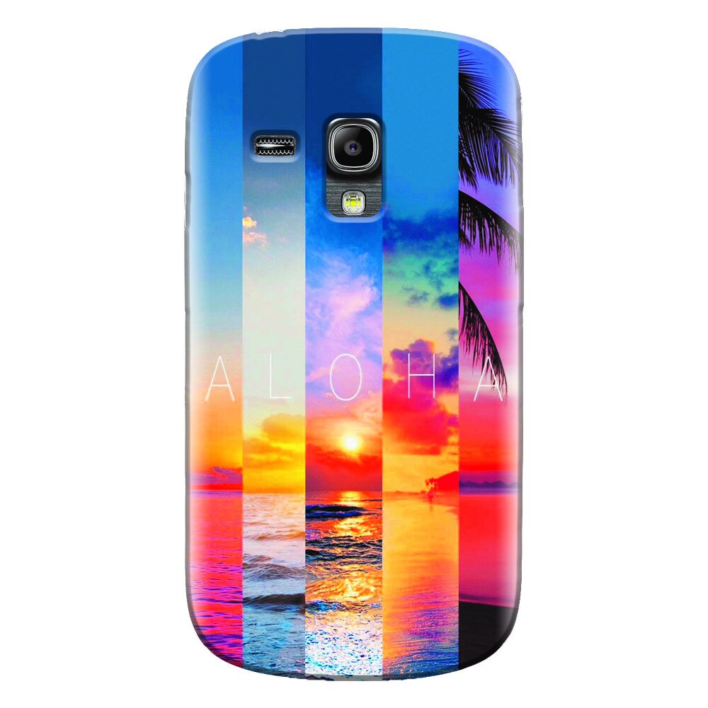 Husa silicon pentru Samsung Galaxy S3 Mini, Aloha Summer Stripes