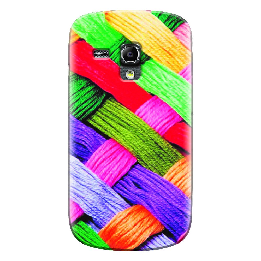 Husa silicon pentru Samsung Galaxy S3 Mini, Colorful Woolen Art