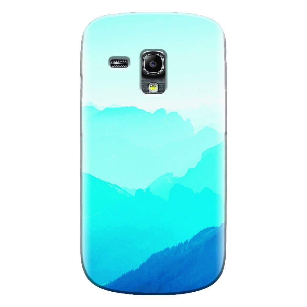 Husa silicon pentru Samsung Galaxy S3 Mini, Blue Mountain Crests