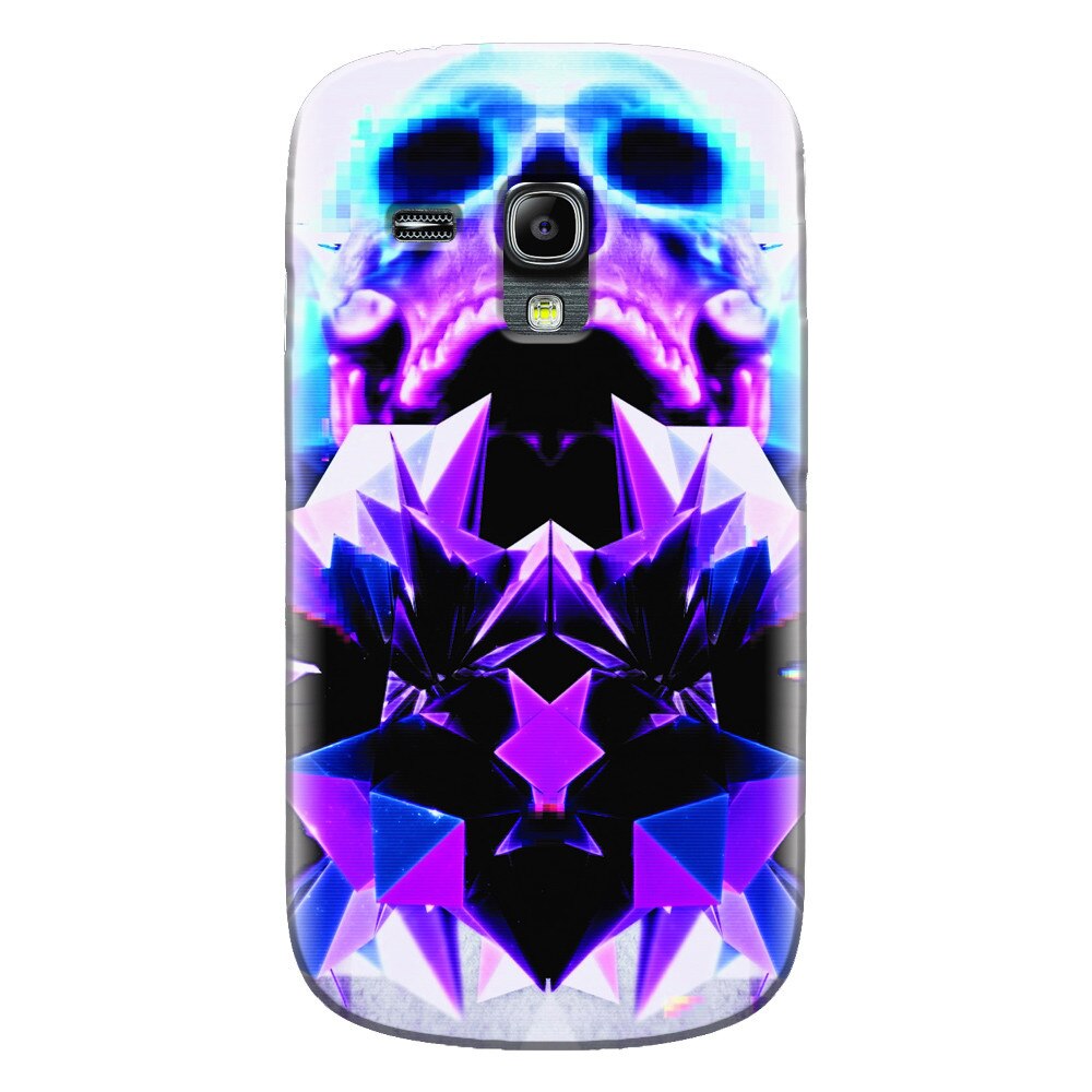 Husa silicon pentru Samsung Galaxy S3 Mini, Abstract Framed Skull