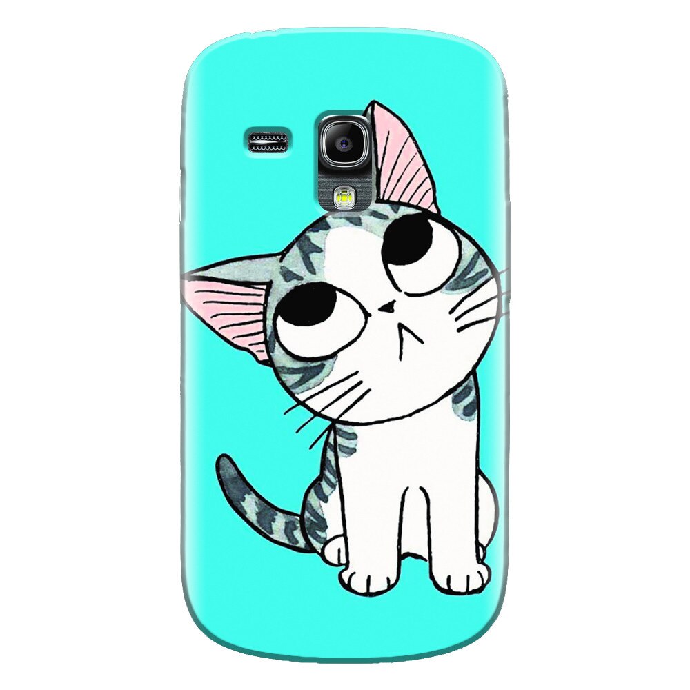 Husa silicon pentru Samsung Galaxy S3 Mini, Cat Lovely Cartoon