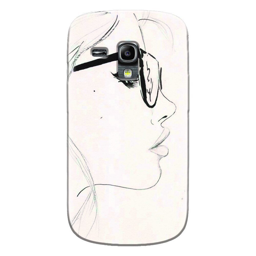 Husa silicon pentru Samsung Galaxy S3 Mini, Girl Face
