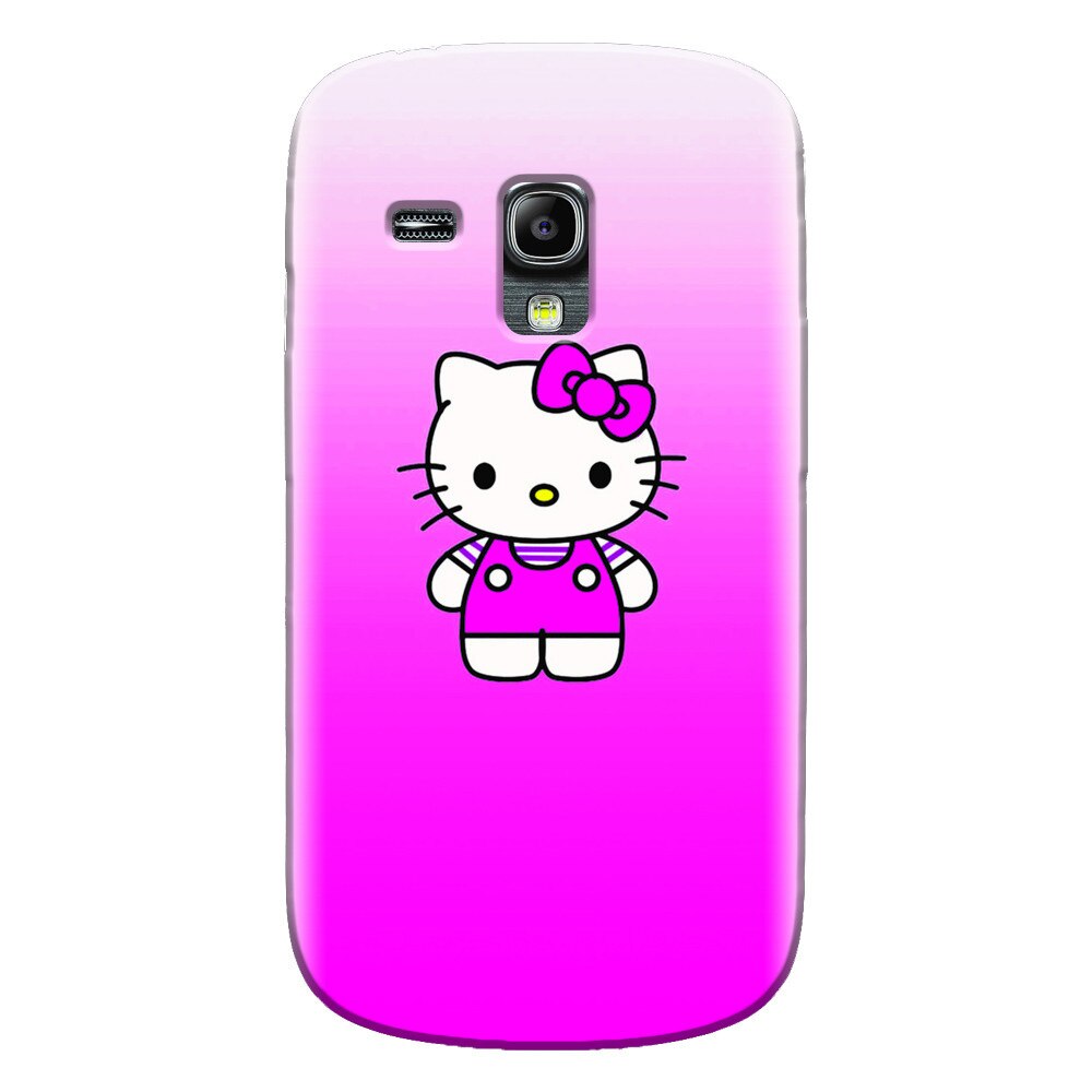 Husa silicon pentru Samsung Galaxy S3 Mini, Cute Pink Catty