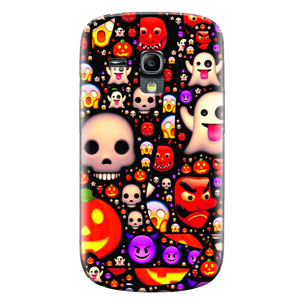 Husa silicon pentru Samsung Galaxy S3 Mini, Emoji Mess
