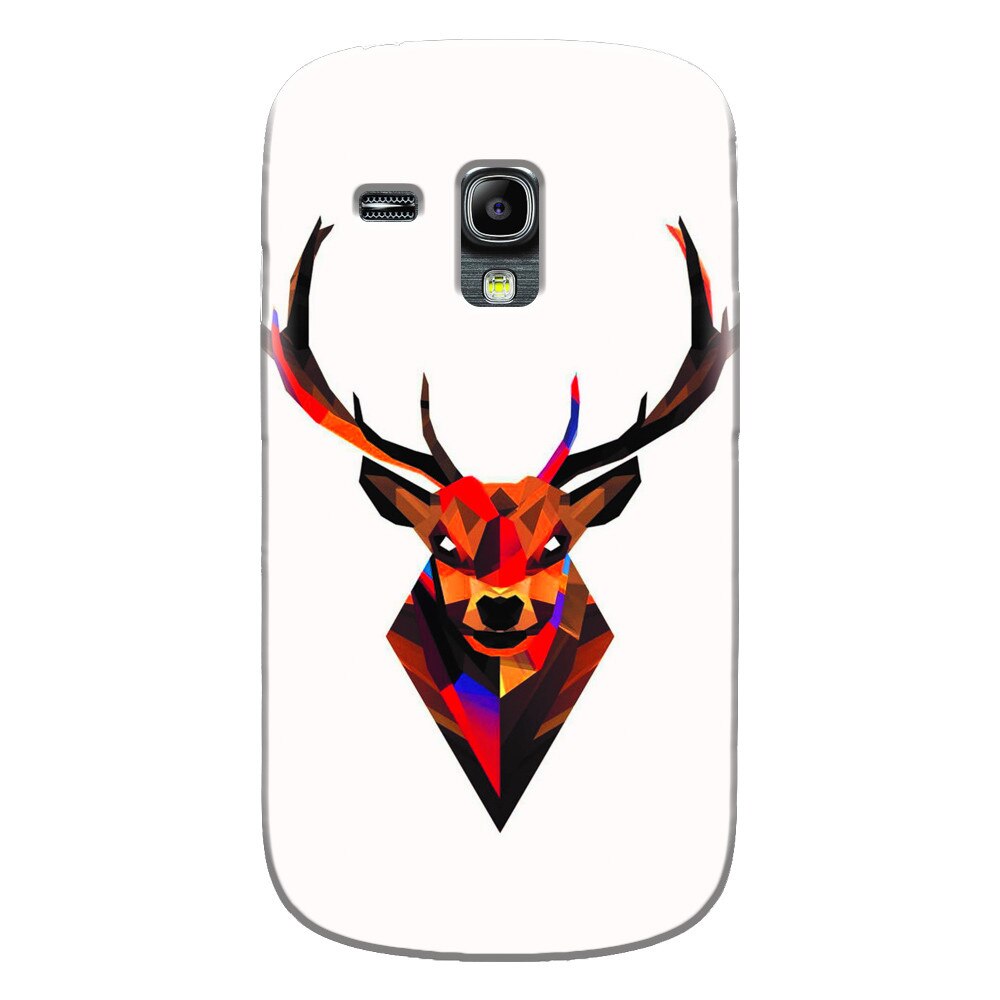 Husa silicon pentru Samsung Galaxy S3 Mini, Geometric Tibetan Antelope
