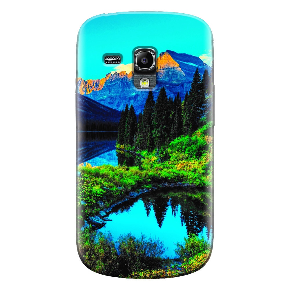 Husa silicon pentru Samsung Galaxy S3 Mini, HDR Mountains Lake