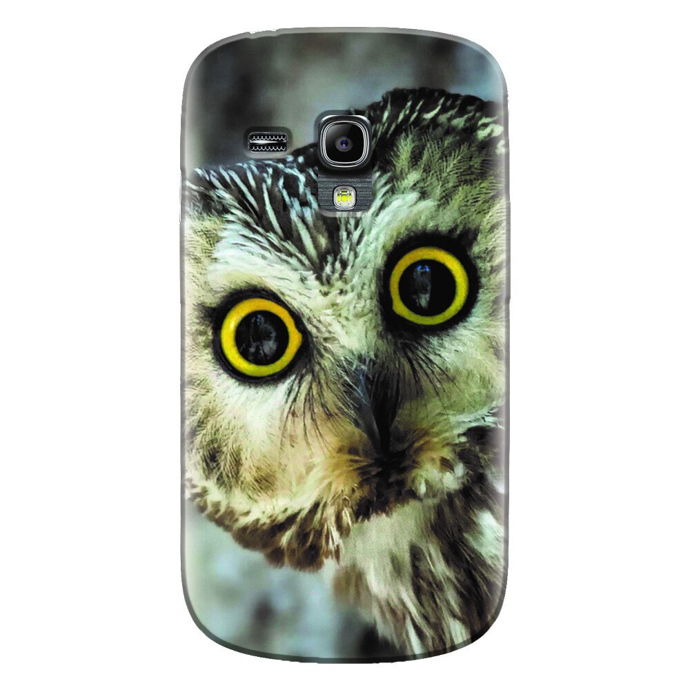 Husa silicon pentru Samsung Galaxy S3 Mini, Owl