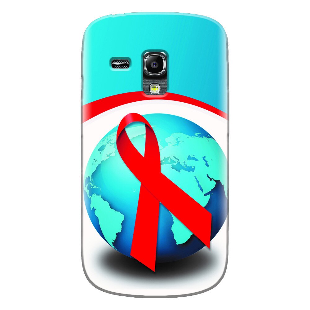 Husa silicon pentru Samsung Galaxy S3 Mini, World Aids Day