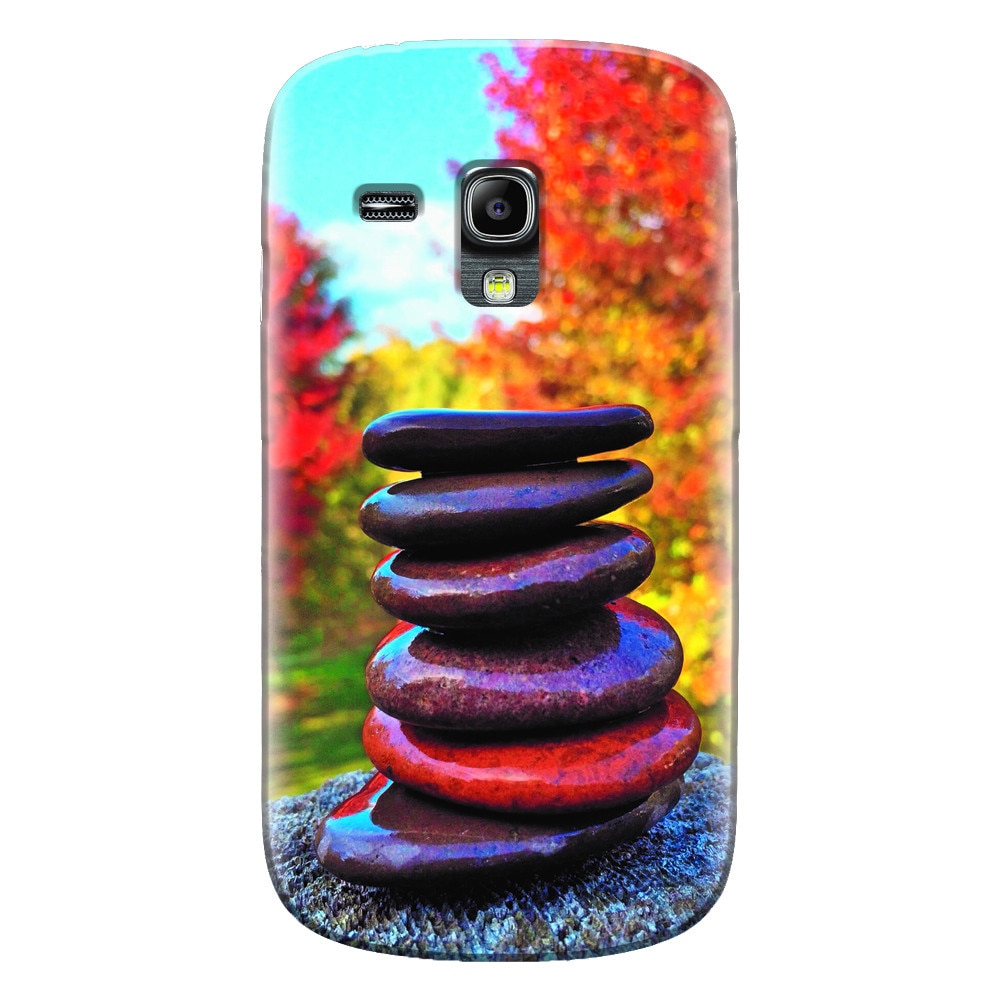 Husa silicon pentru Samsung Galaxy S3 Mini, Stacking Stones