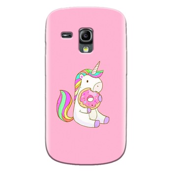 Husa silicon pentru Samsung Galaxy S3 Mini, Unicorn Donuts Husa silicon pentru Samsung Galaxy S3 Mini, Unicorn Donuts