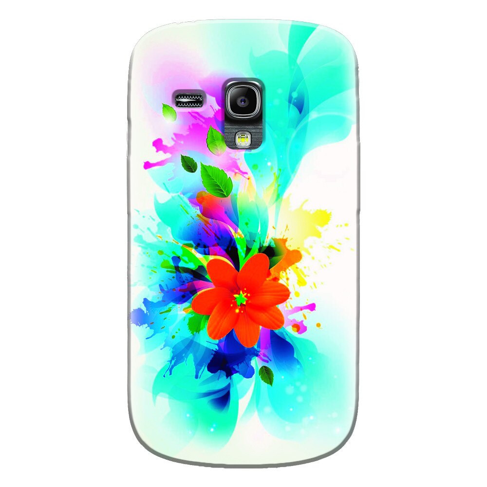 Husa silicon pentru Samsung Galaxy S3 Mini, Flower 011