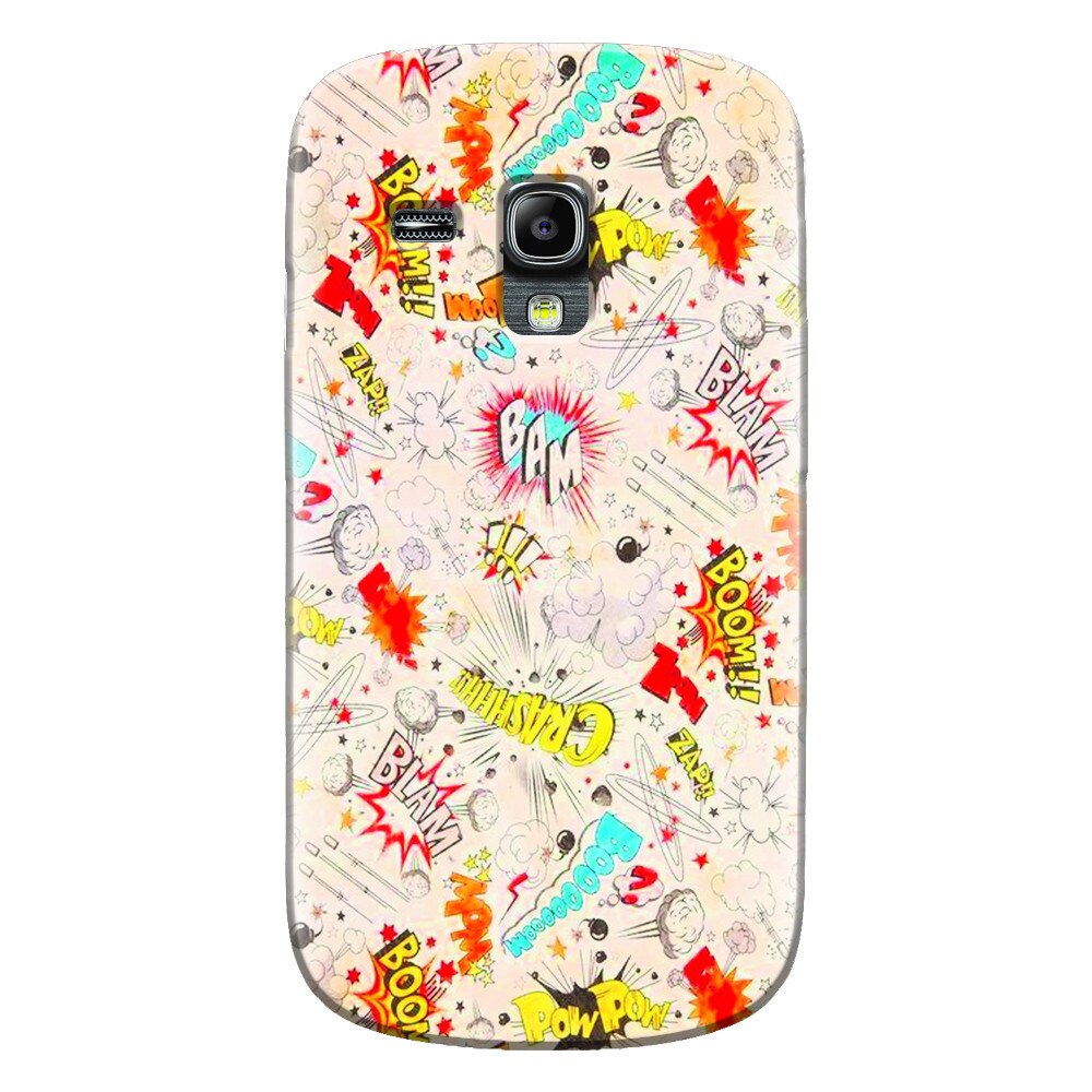 Husa silicon pentru Samsung Galaxy S3 Mini, Vintage Comic