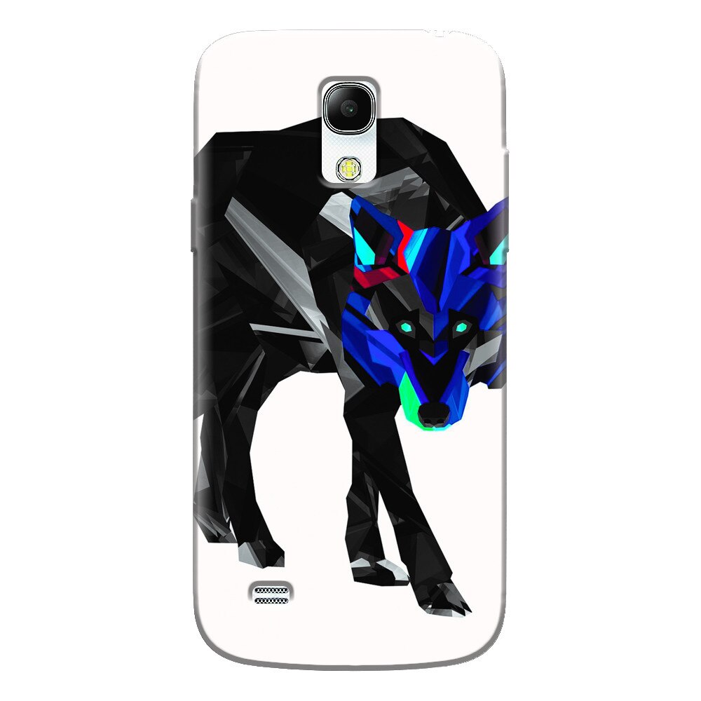 Husa silicon pentru Samsung Galaxy S4 Mini, Abstract Wolf