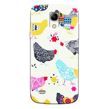 Husa silicon pentru Samsung Galaxy S4 Mini, Chickens Husa silicon pentru Samsung Galaxy S4 Mini, Chickens
