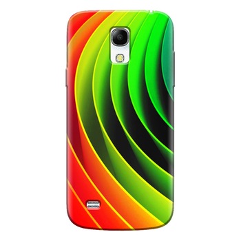 Husa silicon pentru Samsung Galaxy S4 Mini, 3D Multicolor Abstract Lines Husa silicon pentru Samsung Galaxy S4 Mini, 3D Multicolor Abstract Lines