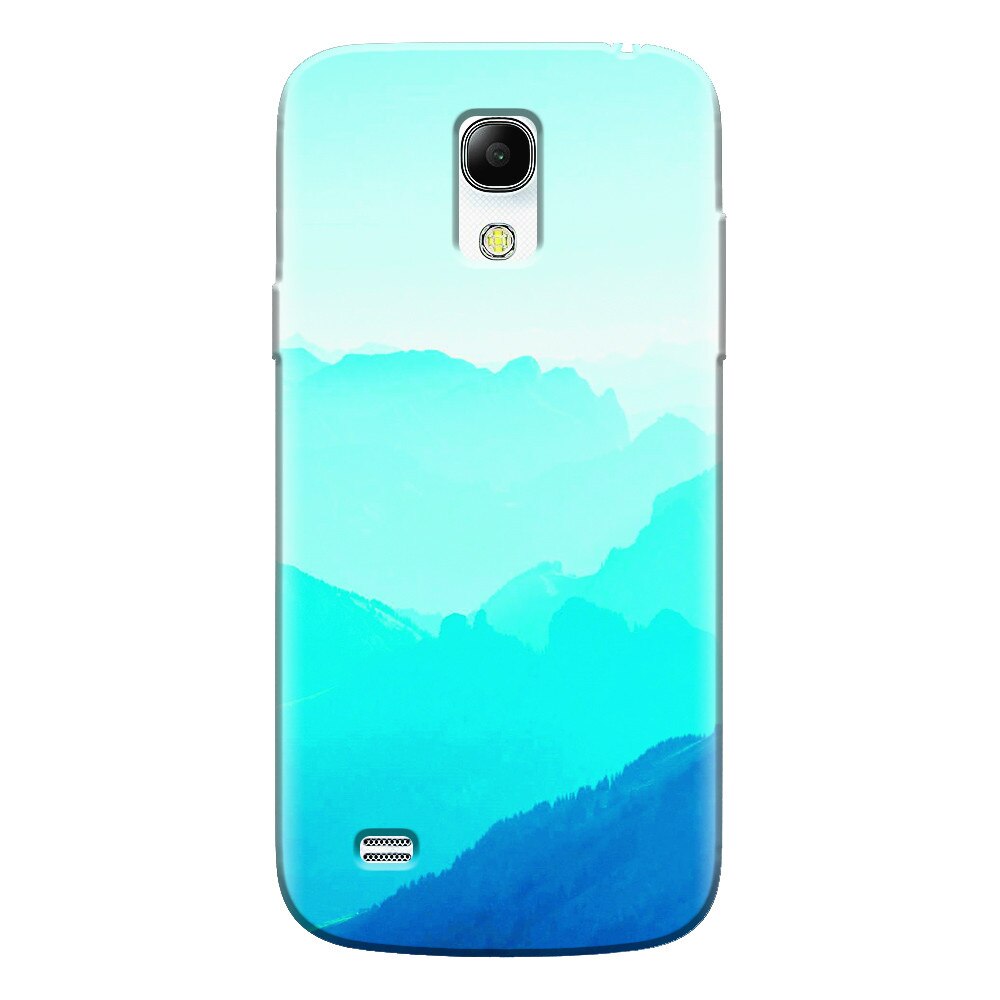 Husa silicon pentru Samsung Galaxy S4 Mini, Blue Mountain Crests