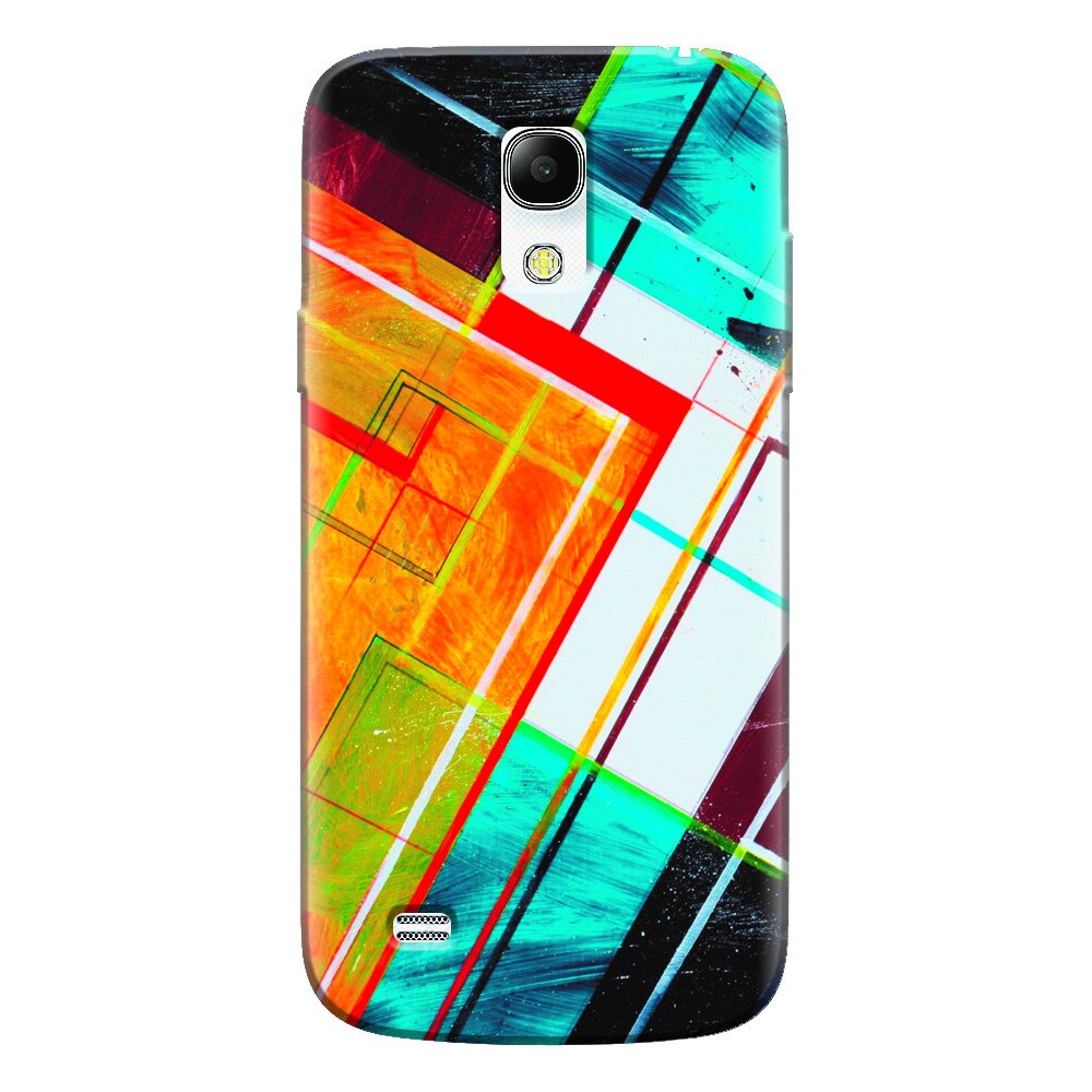 Husa silicon pentru Samsung Galaxy S4 Mini, Abstraction Color Shape