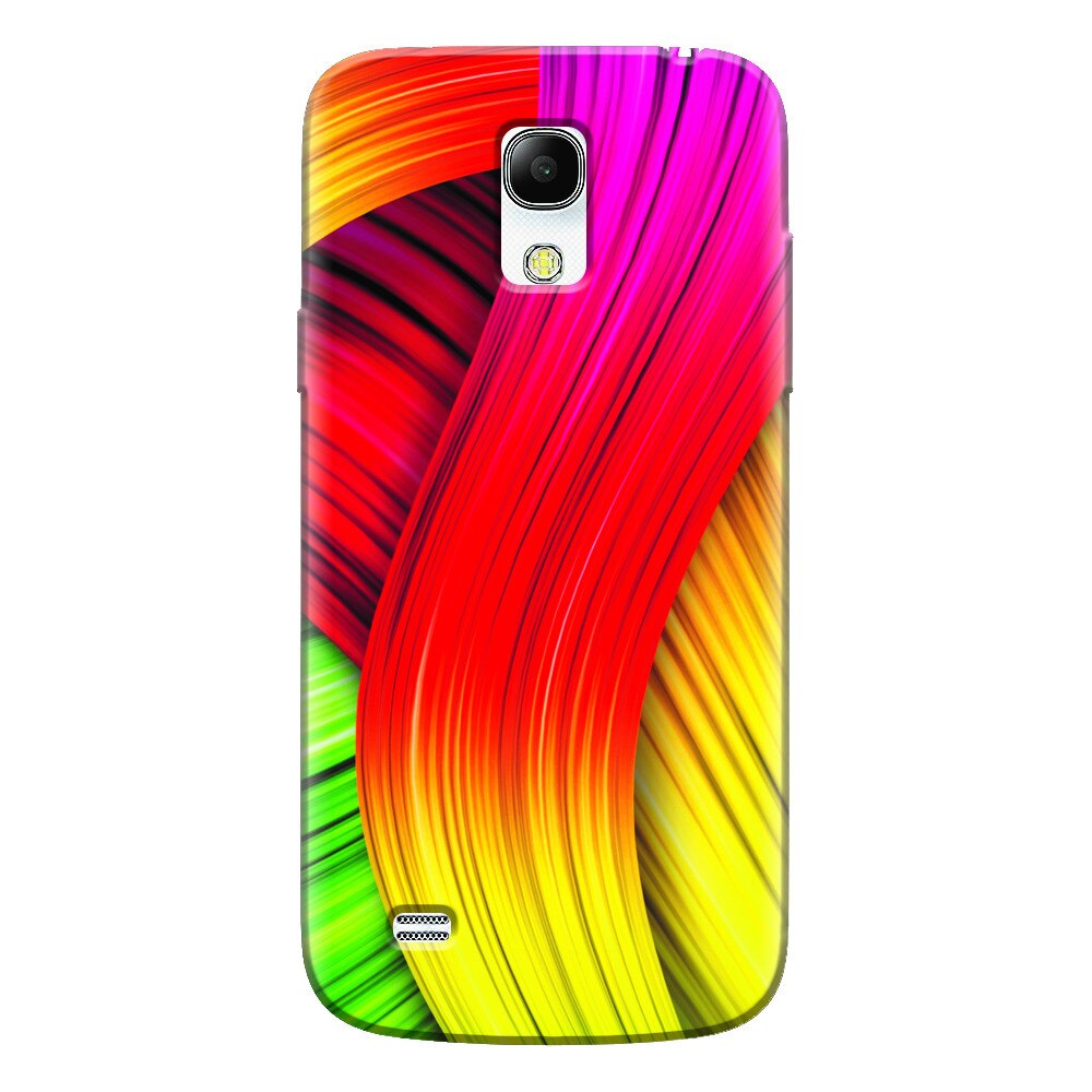 Husa silicon pentru Samsung Galaxy S4 Mini, Colorful Abstract