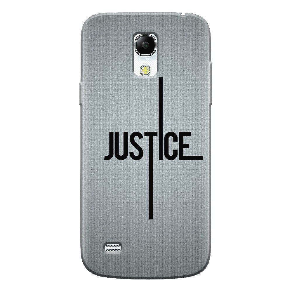 Husa silicon pentru Samsung Galaxy S4 Mini, Amir Justice Minimalistic Nubheebuccus Text