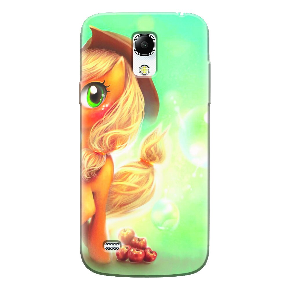 Husa silicon pentru Samsung Galaxy S4 Mini, Applejack Pony Cute K