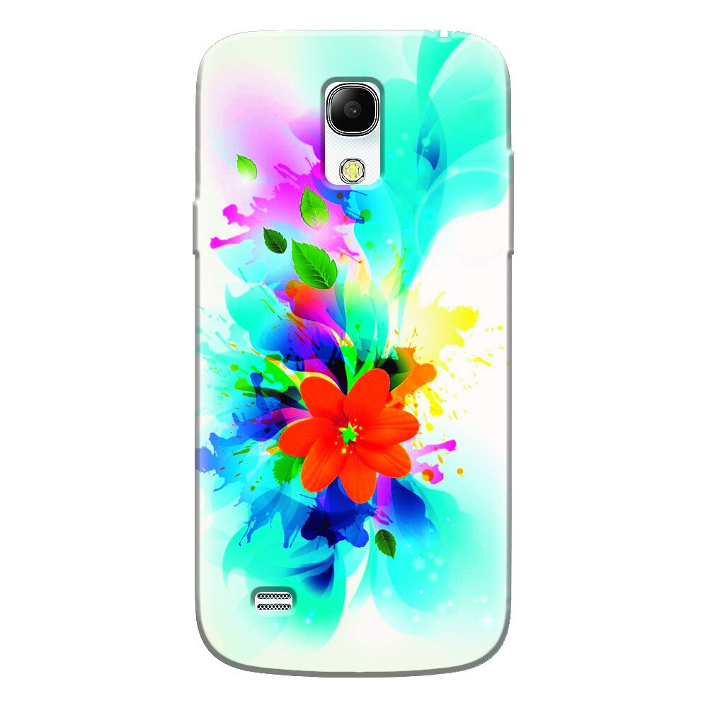 Husa silicon pentru Samsung Galaxy S4 Mini, Flower 011