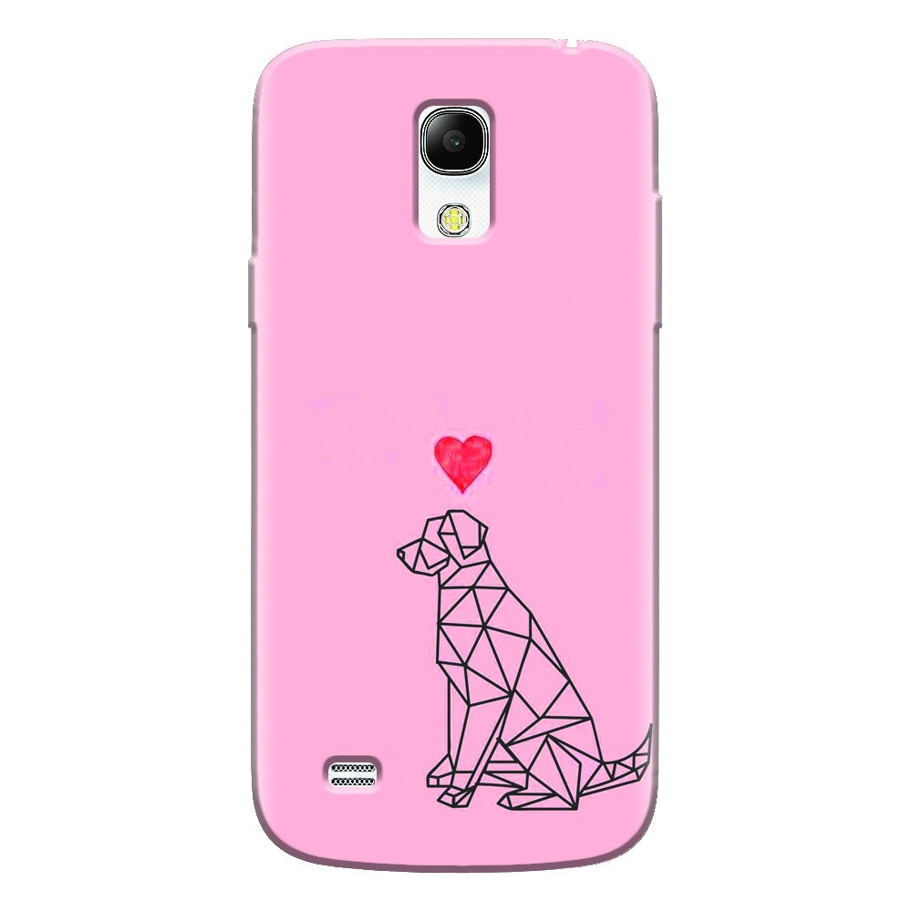Husa silicon pentru Samsung Galaxy S4 Mini, Love Dog