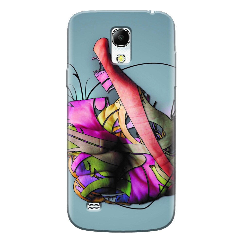 Husa silicon pentru Samsung Galaxy S4 Mini, Beautiful Hand Art
