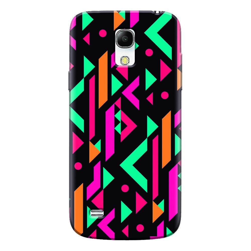 Husa silicon pentru Samsung Galaxy S4 Mini, Alien Geometrics