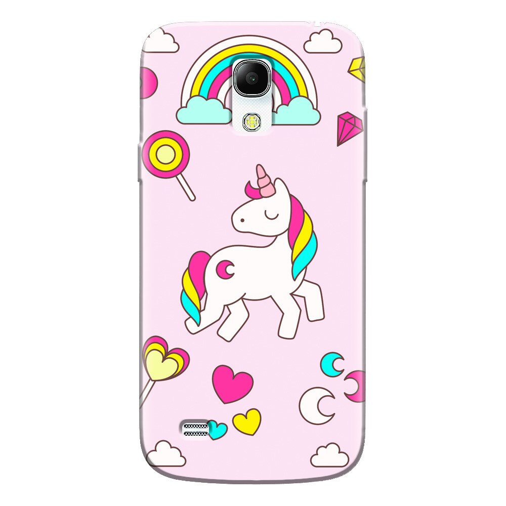 Husa silicon pentru Samsung Galaxy S4 Mini, Cute Unicorn