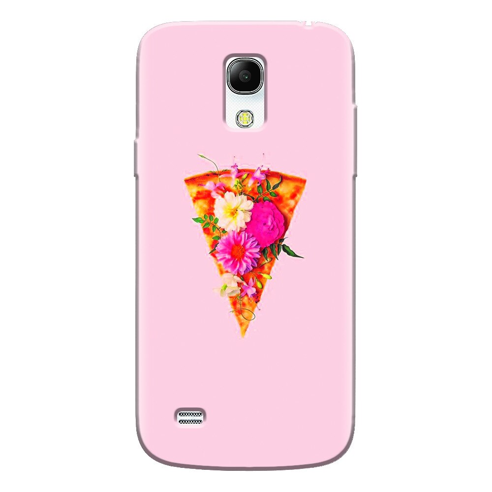 Husa silicon pentru Samsung Galaxy S4 Mini, Flower Pizza