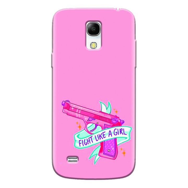 Szilikon tok Samsung Galaxy S4 Minihez, Fight Like A Girl